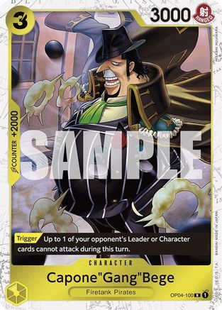 Capone"Gang"Bege (OP04-100) (Jolly Roger Foil) (OP04-100) - Foil Rare - Premium Booster -The Best-