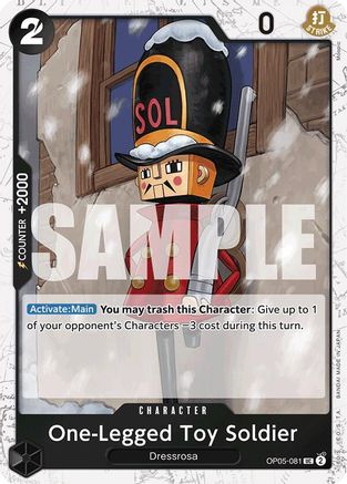 One-Legged Toy Soldier (Jolly Roger Foil) (OP05-081) - Foil Uncommon - Premium Booster -The Best-
