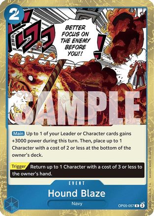 Hound Blaze (Jolly Roger Foil) (OP05-057) - Foil Rare - Premium Booster -The Best-