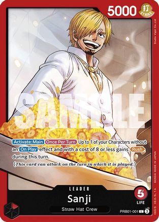 Sanji (PRB01-001) (PRB01-001) - Normal Leader - Premium Booster -The Best-