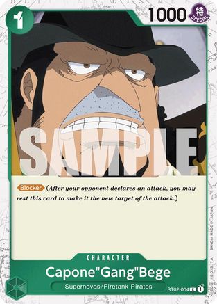 Capone"Gang"Bege (ST02-004) (Jolly Roger Foil) (ST02-004) - Foil Common - Premium Booster -The Best-