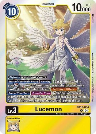 Lucemon (BT18-034) Foil Rare - Release Special Booster 2.0