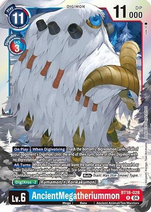 AncientMegatheriummon (BT18-028) Foil Rare - Release Special Booster 2.0