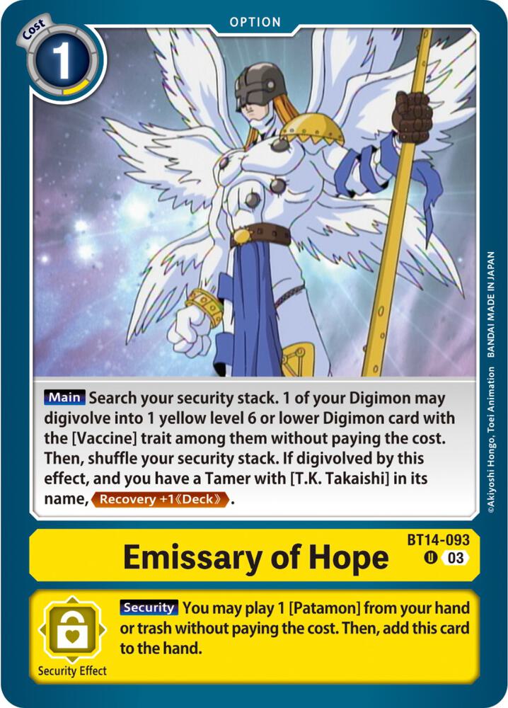Emissary of Hope BT14-093 U (Blast Ace) 