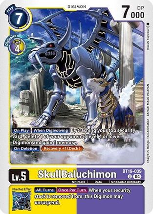 SkullBaluchimon (BT19-039)  Uncommon - Release Special Booster 2.0