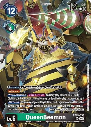 QueenBeemon (BT19-053) Foil Super Rare - Release Special Booster 2.0