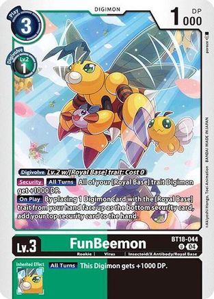 FunBeemon - BT18-044 (BT18-044)  Uncommon - Release Special Booster 2.0
