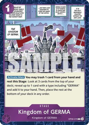 Kingdom of GERMA (Jolly Roger Foil) (OP06-079) - Foil Common - Premium Booster -The Best-