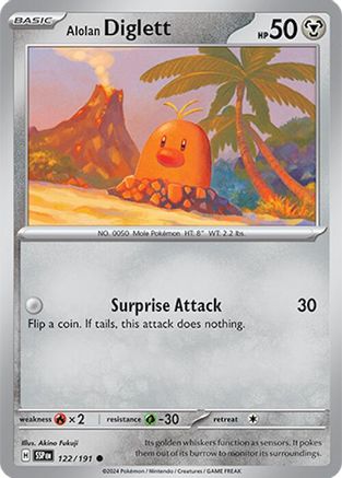 Alolan Diglett 122  - Common - SV08: Surging Sparks