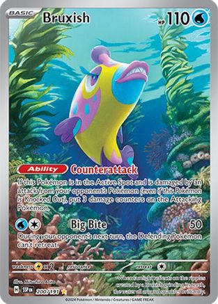 Bruxish - 200/191 200 Holofoil - Illustration Rare - SV08: Surging Sparks