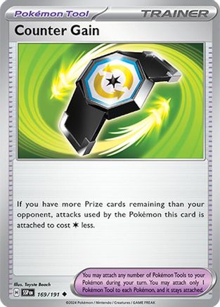 Counter Gain 169  - Uncommon - SV08: Surging Sparks