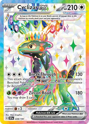 Cyclizar ex - 228/191 228 Holofoil - Ultra Rare - SV08: Surging Sparks