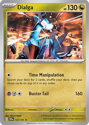 Dialga 135 Holofoil - Rare - SV08: Surging Sparks
