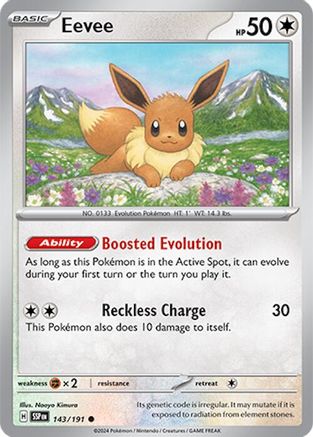 Eevee 143  - Common - SV08: Surging Sparks