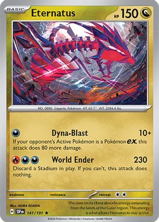 Eternatus 141 Holofoil - Rare - SV08: Surging Sparks