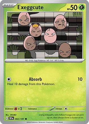 Exeggcute - 002/191 2  - Common - SV08: Surging Sparks
