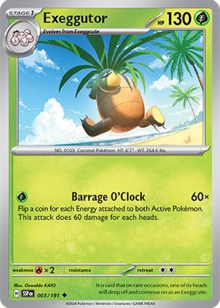 Exeggutor 3  - Uncommon - SV08: Surging Sparks