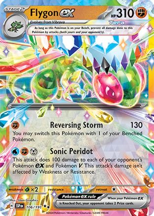 Flygon ex - 106/191 106 Holofoil - Double Rare - SV08: Surging Sparks