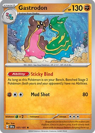 Gastrodon 107 Holofoil - Rare - SV08: Surging Sparks