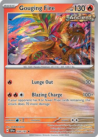Gouging Fire 38 Holofoil - Rare - SV08: Surging Sparks