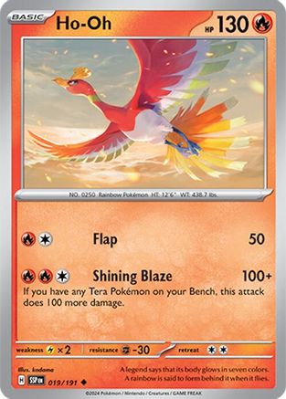 Ho-Oh 19  - Uncommon - SV08: Surging Sparks