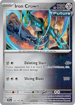 Iron Crown 132 Holofoil - Rare - SV08: Surging Sparks