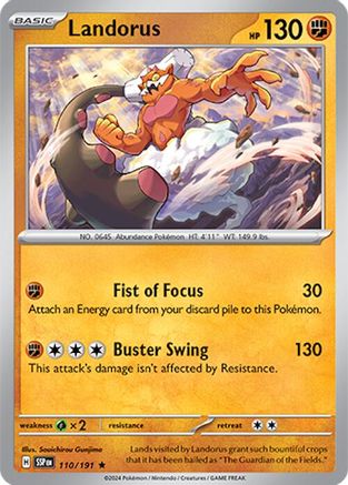 Landorus 110 Holofoil - Rare - SV08: Surging Sparks