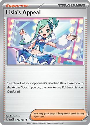 Lisia's Appeal - 179/191 179  - Uncommon - SV08: Surging Sparks