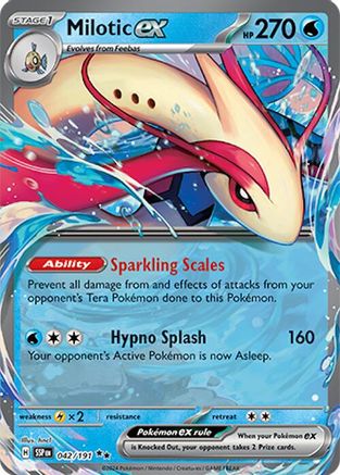 Milotic ex - 042/191 42 Holofoil - Double Rare - SV08: Surging Sparks