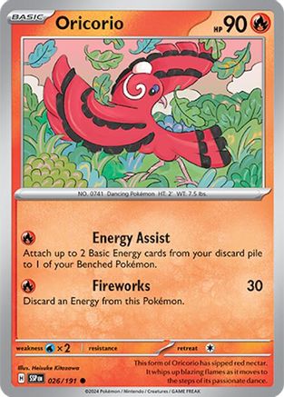 Oricorio - 026/191 26  - Common - SV08: Surging Sparks