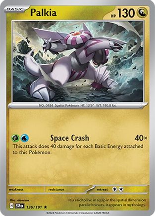 Palkia 136 Holofoil - Rare - SV08: Surging Sparks