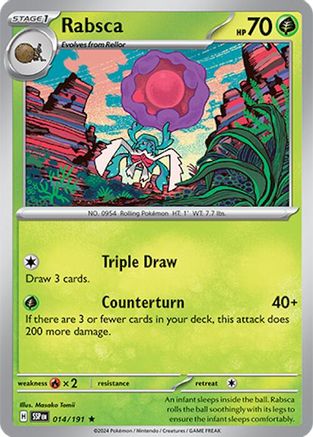 Rabsca 14 Holofoil - Rare - SV08: Surging Sparks