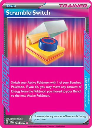 Scramble Switch 186 Holofoil - ACE SPEC Rare - SV08: Surging Sparks
