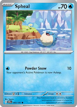 Spheal - 043/191 43  - Common - SV08: Surging Sparks