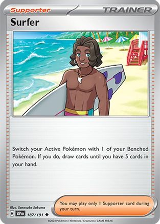 Surfer - 187/191 187  - Uncommon - SV08: Surging Sparks