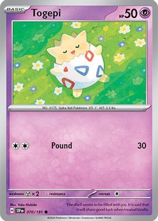 Togepi 70  - Common - SV08: Surging Sparks