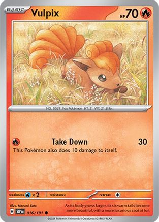 Vulpix 16  - Common - SV08: Surging Sparks
