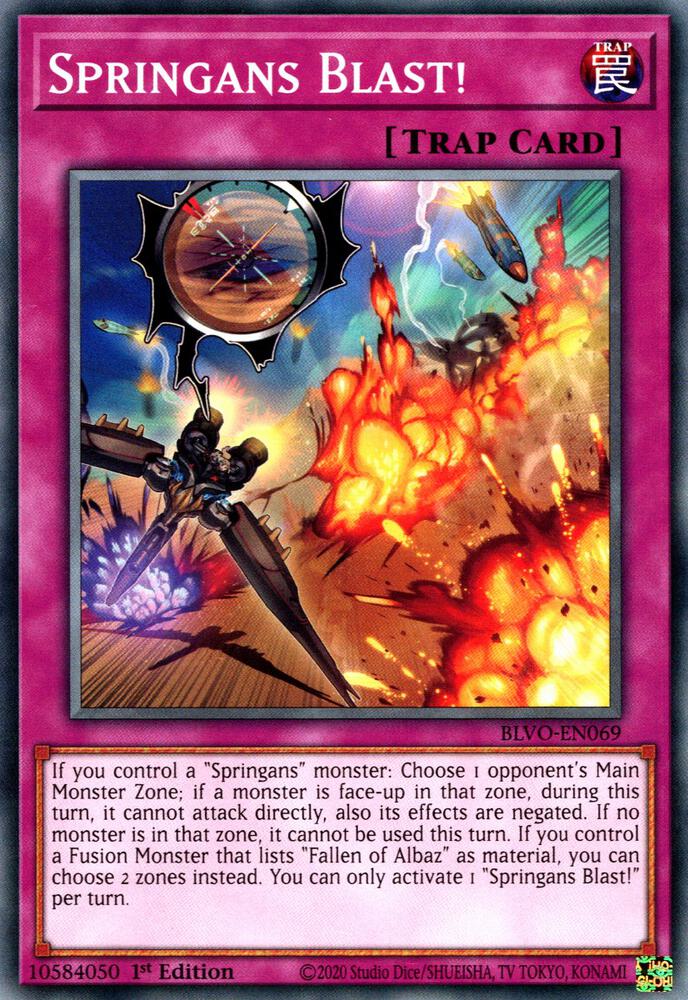 Springans Blast! BLVO-EN069 (Blazing Vortex)  - 1st Edition