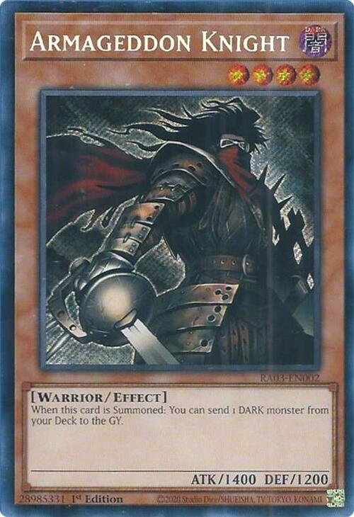 Armageddon Knight (Secret Rare) [RA03-EN002] Secret Rare