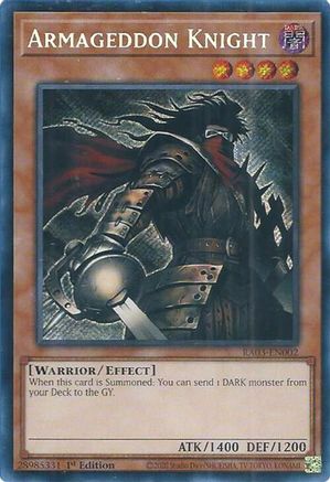Armageddon Knight (Secret Rare) (RA03-EN002) - Secret Rare - Quarter Century Bonanza