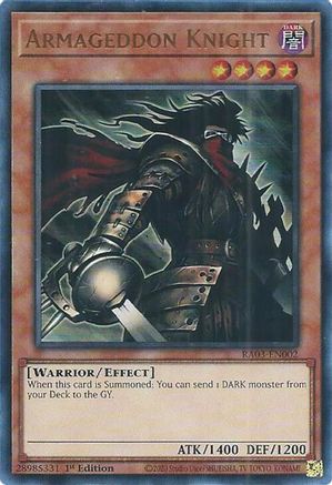 Armageddon Knight (UR) (RA03-EN002) - Ultra Rare - 1st Edition - Quarter Century Bonanza