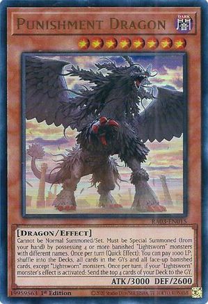 Punishment Dragon (UR) (RA03-EN015) - Ultra Rare - 1st Edition - Quarter Century Bonanza