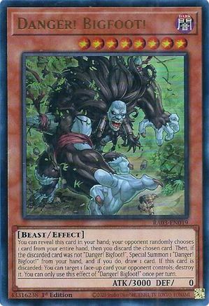 Danger! Bigfoot! (UR) (RA03-EN019) - Ultra Rare - Quarter Century Bonanza