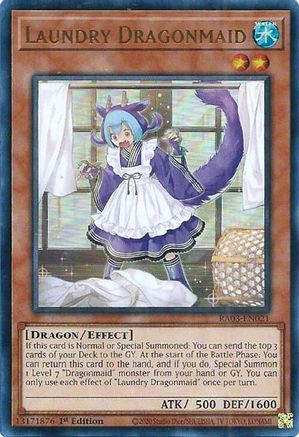 Laundry Dragonmaid (UR) (RA03-EN021) - Ultra Rare - 1st Edition - Quarter Century Bonanza