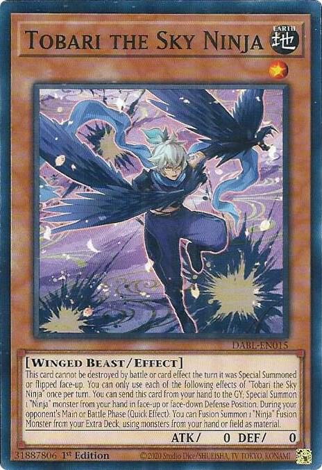 Tobari the Sky Ninja DABL-EN015 (Darkwing Blast)  - 1st Edition