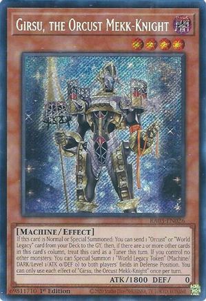 Girsu, the Orcust Mekk-Knight (Secret Rare) (RA03-EN026) - Secret Rare - 1st Edition - Quarter Century Bonanza