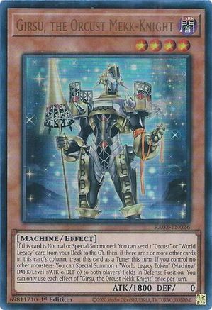 Girsu, the Orcust Mekk-Knight (UR) (RA03-EN026) - Ultra Rare - Quarter Century Bonanza