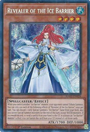 Revealer of the Ice Barrier (Secret Rare) (RA03-EN028) - Secret Rare - 1st Edition - Quarter Century Bonanza