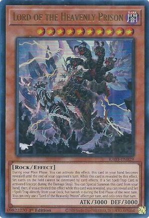 Lord of the Heavenly Prison (UR) (RA03-EN029) - Ultra Rare - 1st Edition - Quarter Century Bonanza