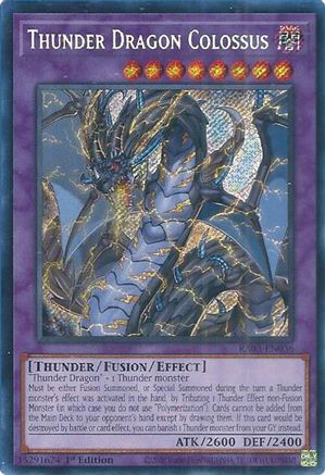 Thunder Dragon Colossus (Secret Rare) (RA03-EN036) - Secret Rare - 1st Edition - Quarter Century Bonanza